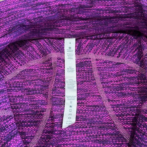 LULULEMON Diamond Jacquard Space Dye Purple Pink Hustle In Your Bustle Jacket 4 - Picture 8 of 16